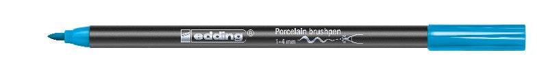 edding 4200 porcelain brushpen - 1 tot 4 mm - lichtblauw