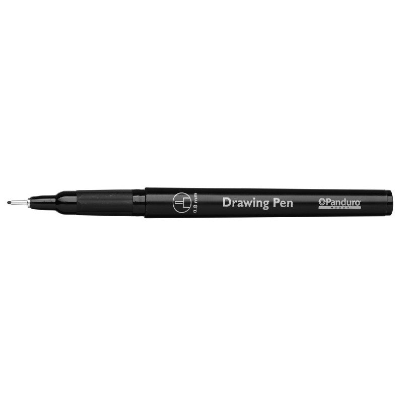 Tekenpen universeel - 0,8 mm - zwart