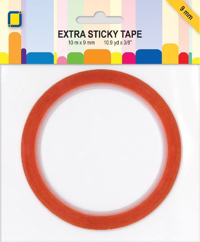 Dubbelzijdige tape - extra sticky - 9 mm
