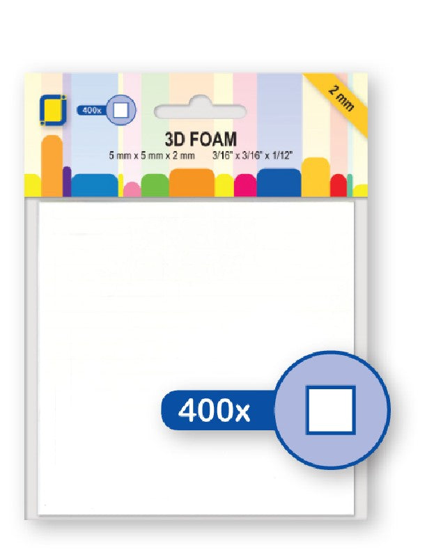 3D Foamblokjes- 5x5x2 mm