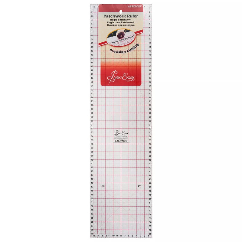 Patchwork liniaal - 60x16 cm