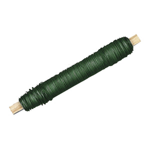 Wikkeldraad - 35 meter/0,5 mm - groen gelakt