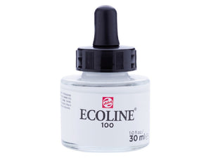 Ecoline inkt - 30 ml - wit 100