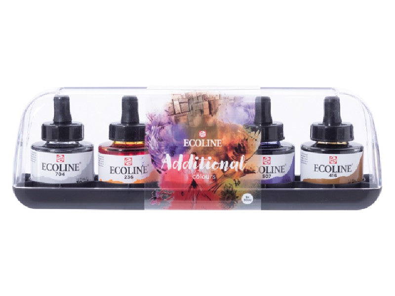 Ecoline inkt set - 5 stuks - additionele kleuren