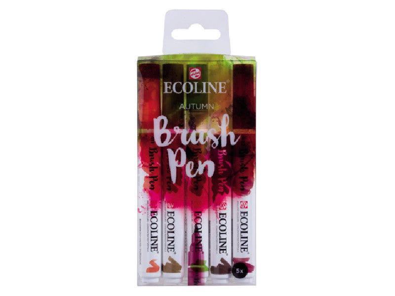 Ecoline Brush Pen set - 5 stuks - herfsttinten