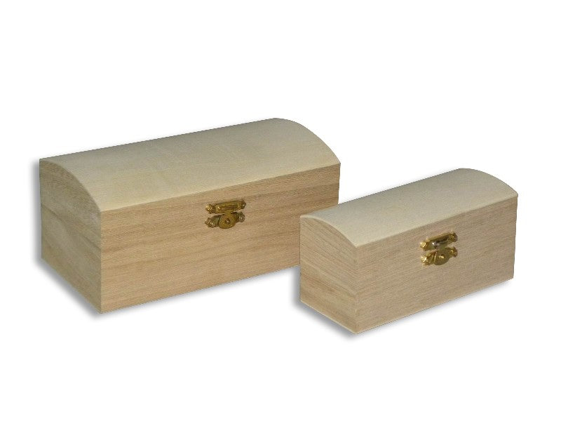 Houten schatkist set 2 stuks