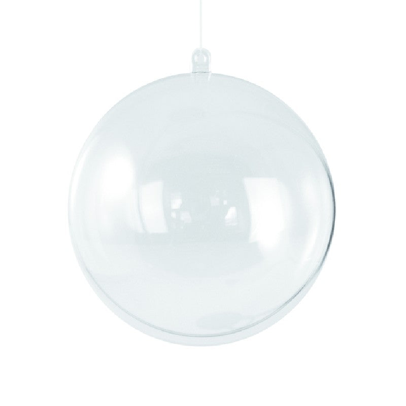 Plastic bal - transparant - 7 cm