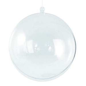 Plastic bal - transparant - 8 cm