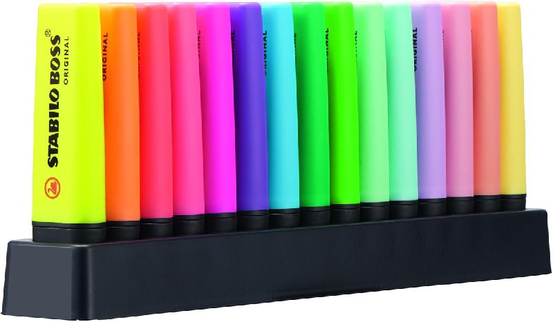 STABILO BOSS ORIGINAL - deskset - 15 stuks