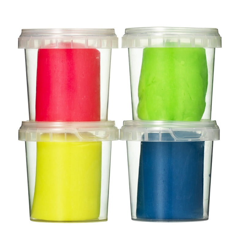 Panduro klei 4x 100 gram - neon