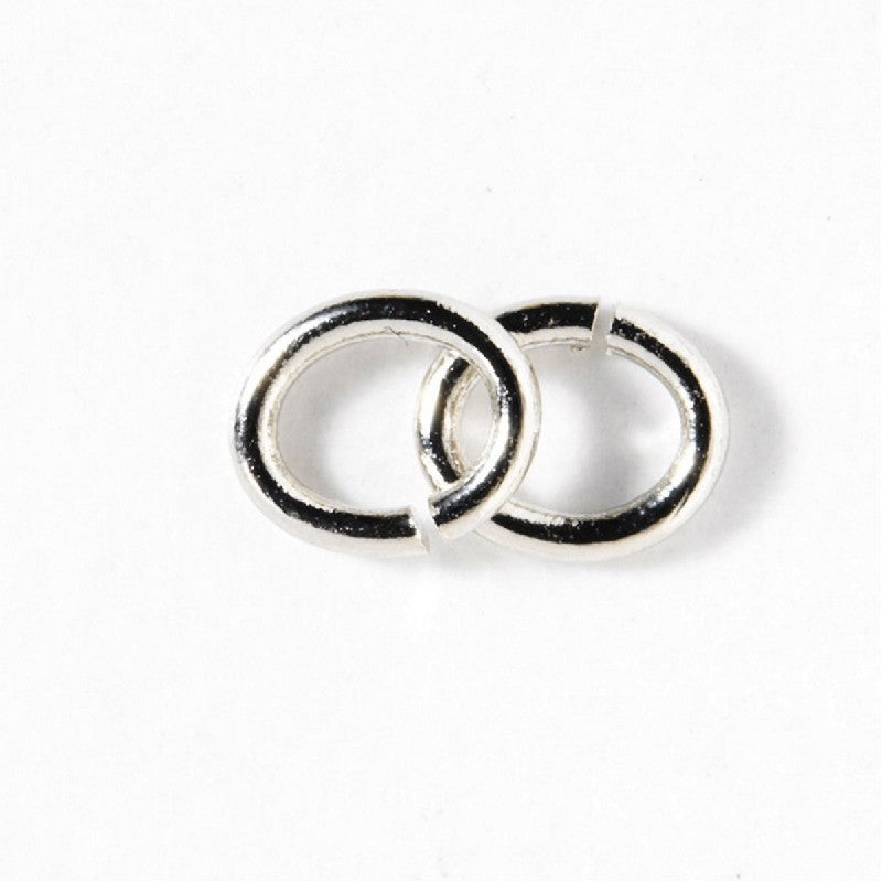 Buigringen ovaal - 3x4 mm - 10 stuks - zilverkleurig