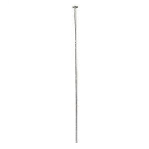 Kettelstiften platte kop - 50 mm - zilverkleurig