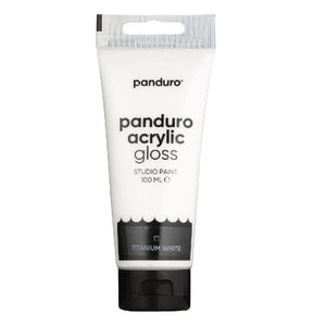 Panduro acrylverf glans - 100 ml - titaanwit