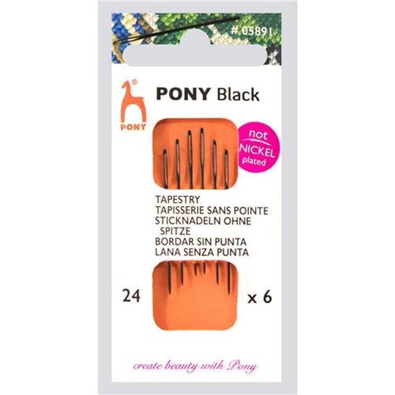 Pony Black borduurnaalden - stomp - nr. 24