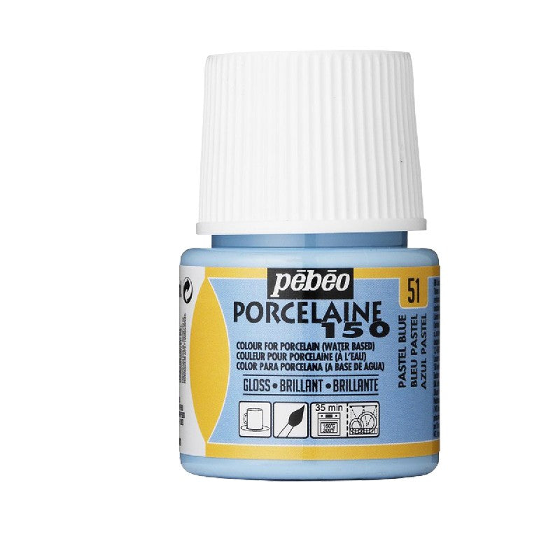 Porseleinverf - 45 ml - glans - pastelblauw