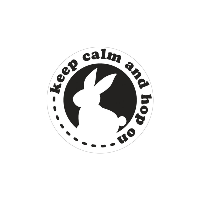 Gietstempel - 45 mm - keep calm and hop on