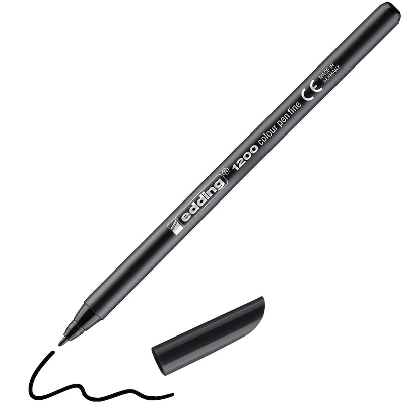 edding 1200 colour pen - 1 mm - zwart