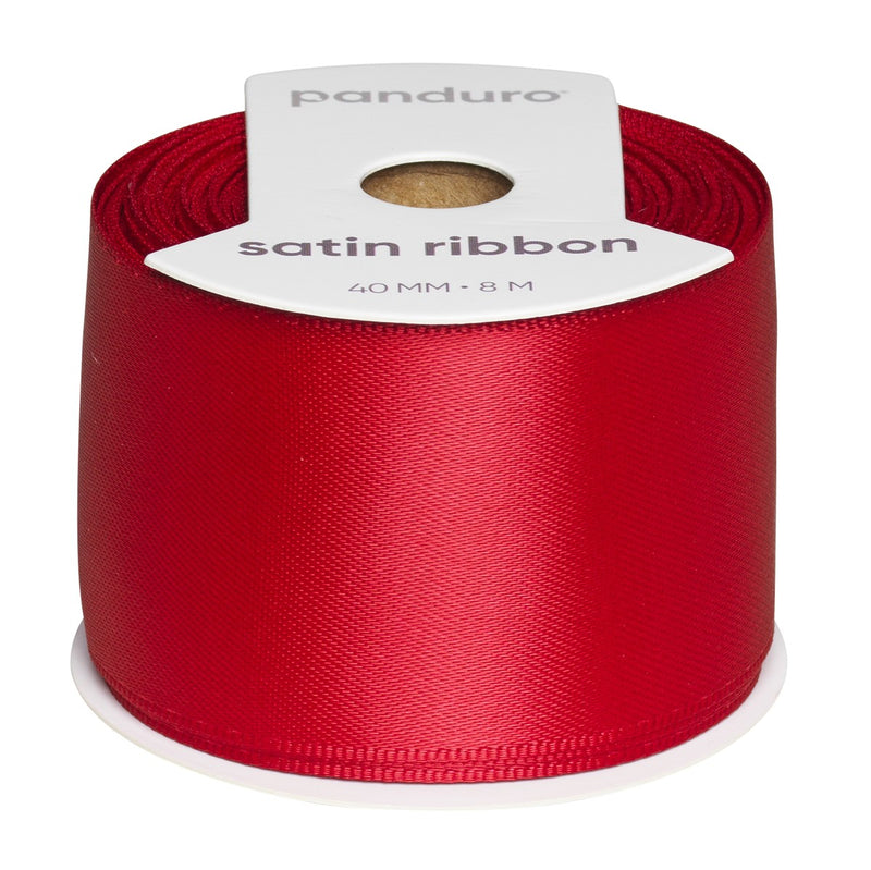 Satijnlint - 40 mm - rood