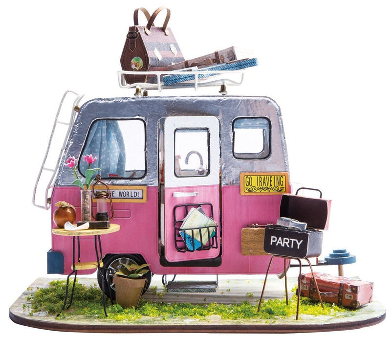 Robotime miniatuur DIY kit - Happy Camper