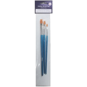 Artist penselen set - plat - 3 stuks