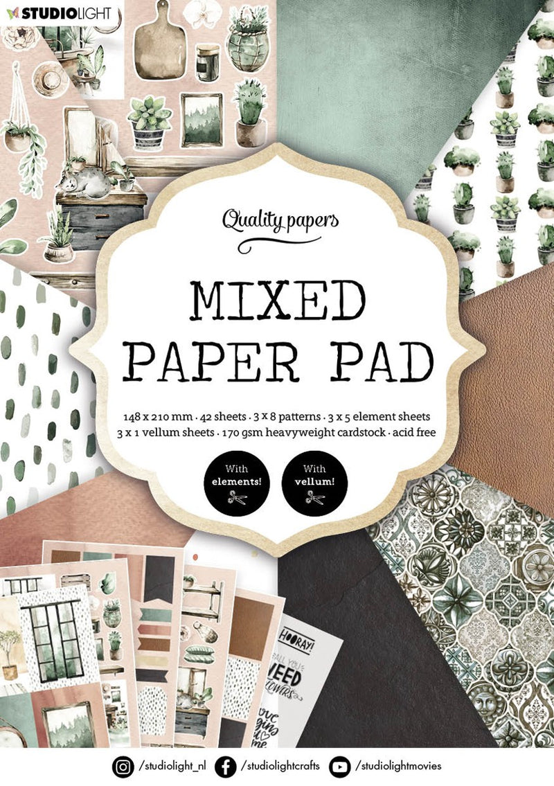 mixed paper pad pattern paper - nr. 157
