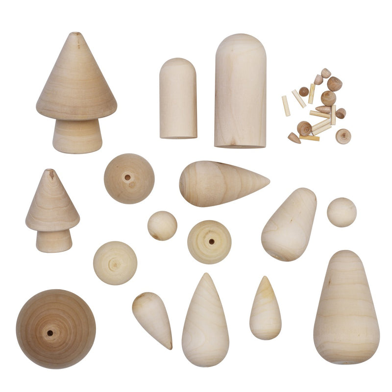 Houten figuren - basisset