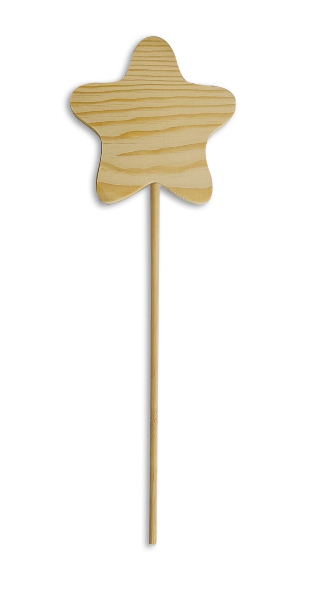 Houten toverstaf - ster