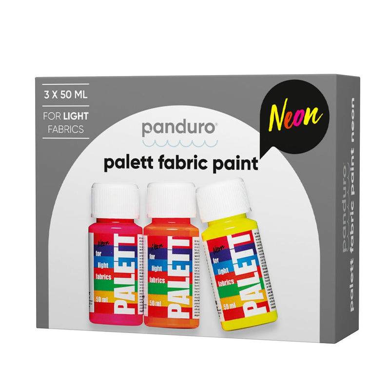Textielverf set - lichte stoffen - 3x 50 ml - neon
