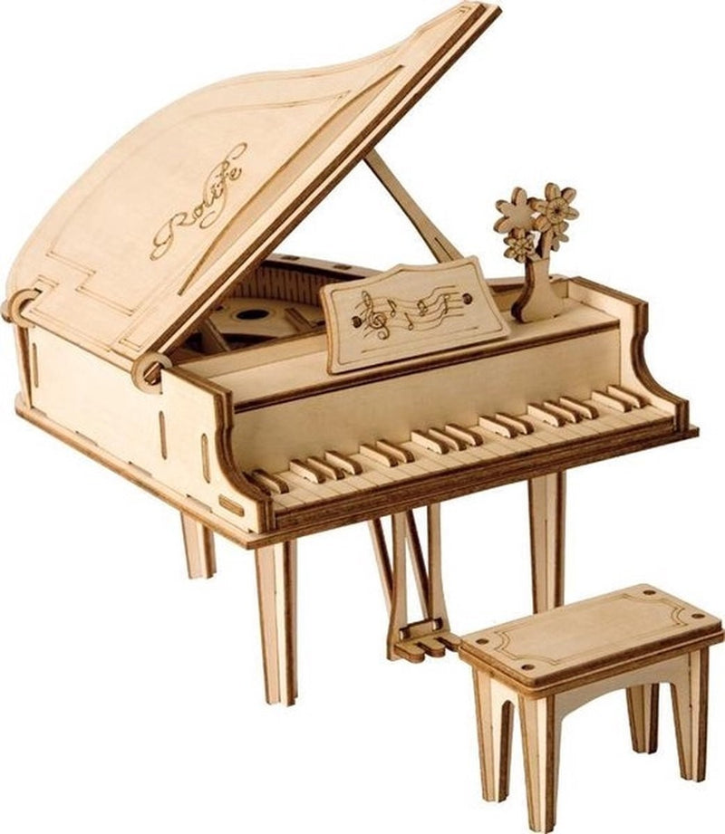 Robotime houten 3D puzzel - Piano