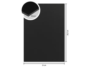 Foamboard Kangaro - zwart - A4