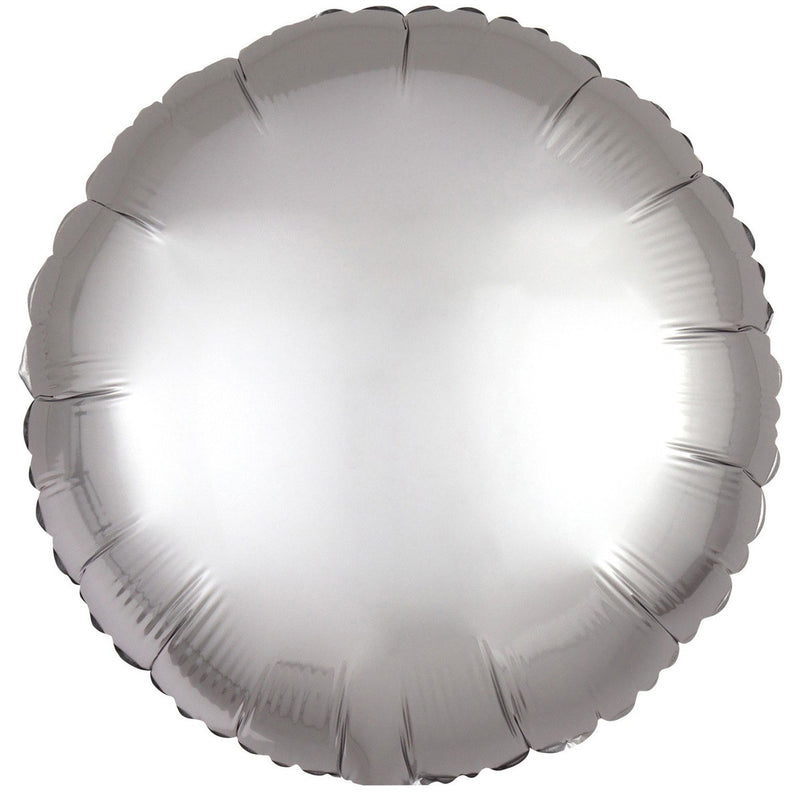 folie ballon 43 cm - zilver