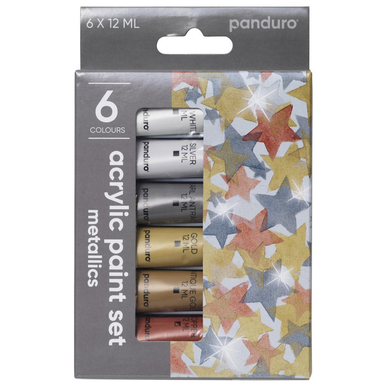 Panduro set acrylverf - metallic