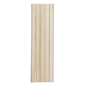 Houten stok - 13 mm - 22 cm - 5 stuks