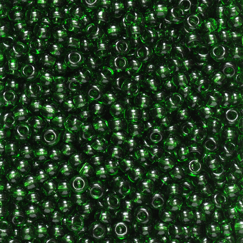 Rocailles - 9/0 - groen transparant