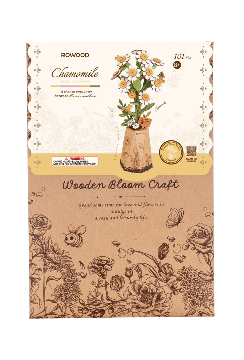 Robotime Houten 3D puzzel - Chamomile