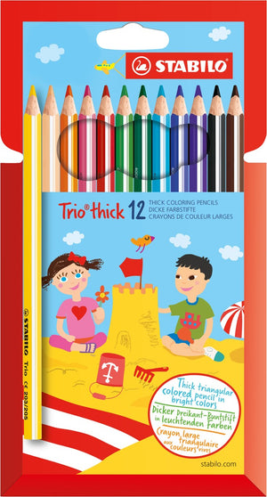 STABILO Trio Dik kleurpotloden - 12 stuks