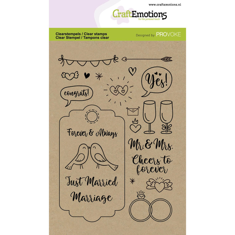clearstamps - A6 wedding