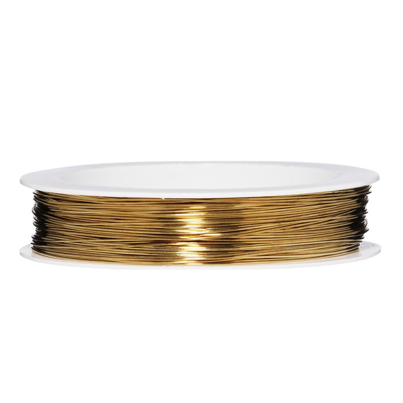 Wikkeldraad - 0,6 mm - 50 meter - goudkleurig
