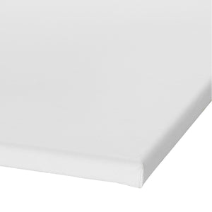 Gespannen canvasdoek - wit - 90x90 cm