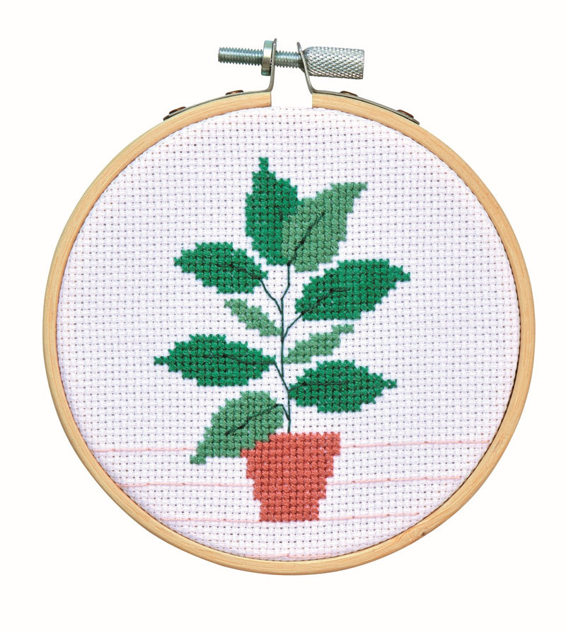 Borduurpakket mini - 10 cm - plant