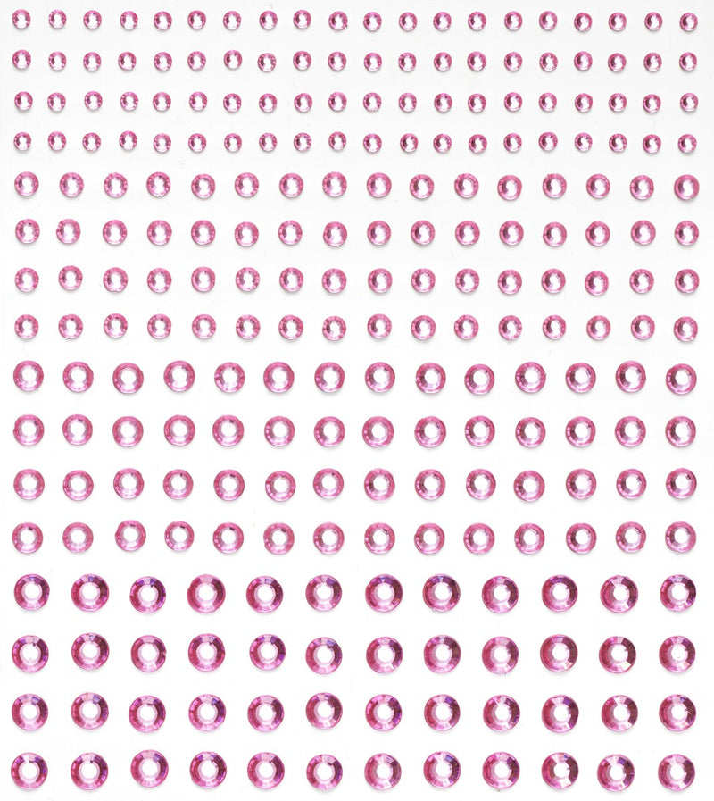 Strass stickers - lichtroze