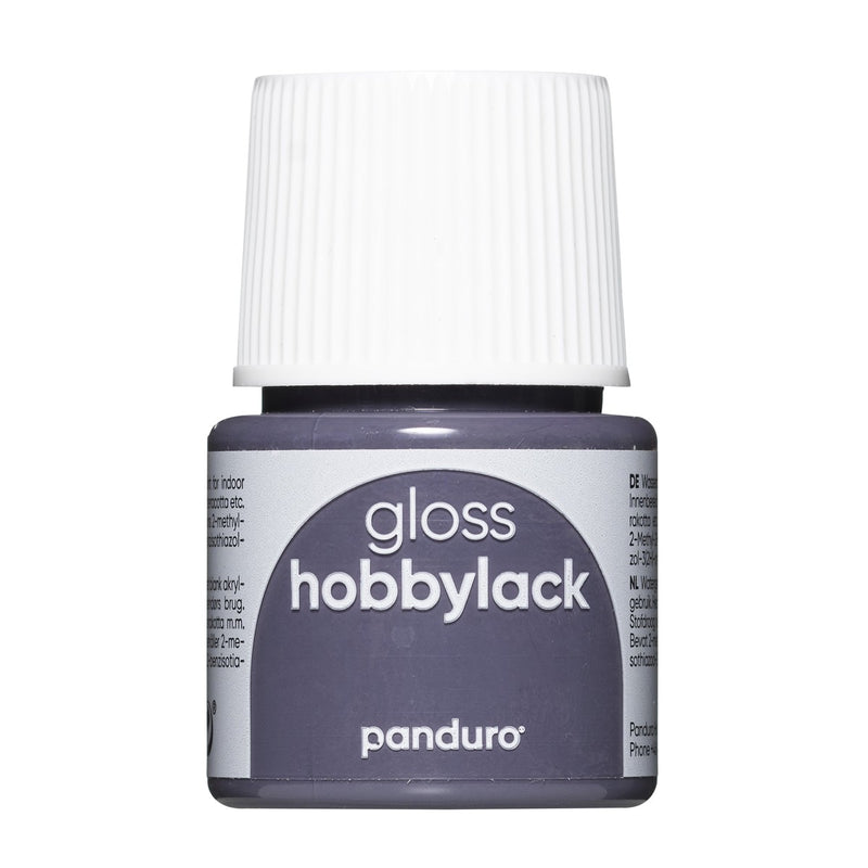 Panduro hobbylak - 45 ml - glans - donkergrijs