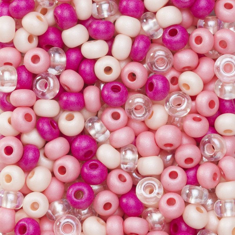 Rocailles - 6/0 - mix cerise