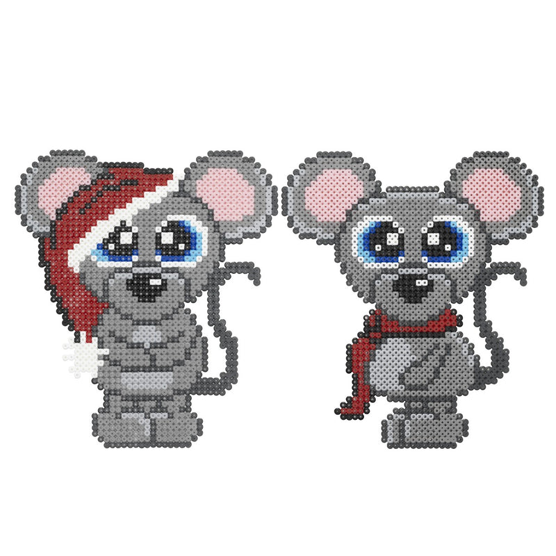 Panduro strijkkralen kit - Xmas Mice