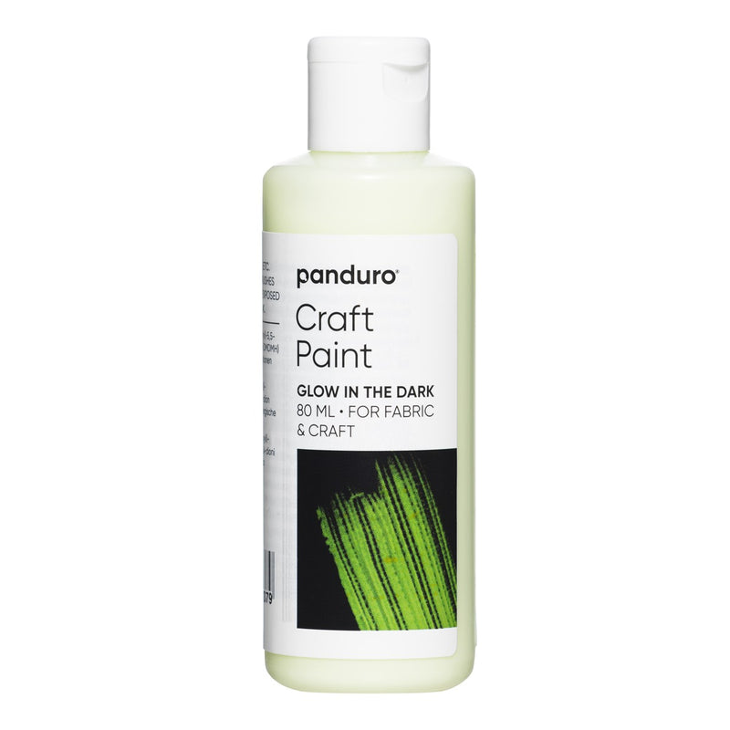Panduro Craft Paint - 80 ml - glow-in-the-dark