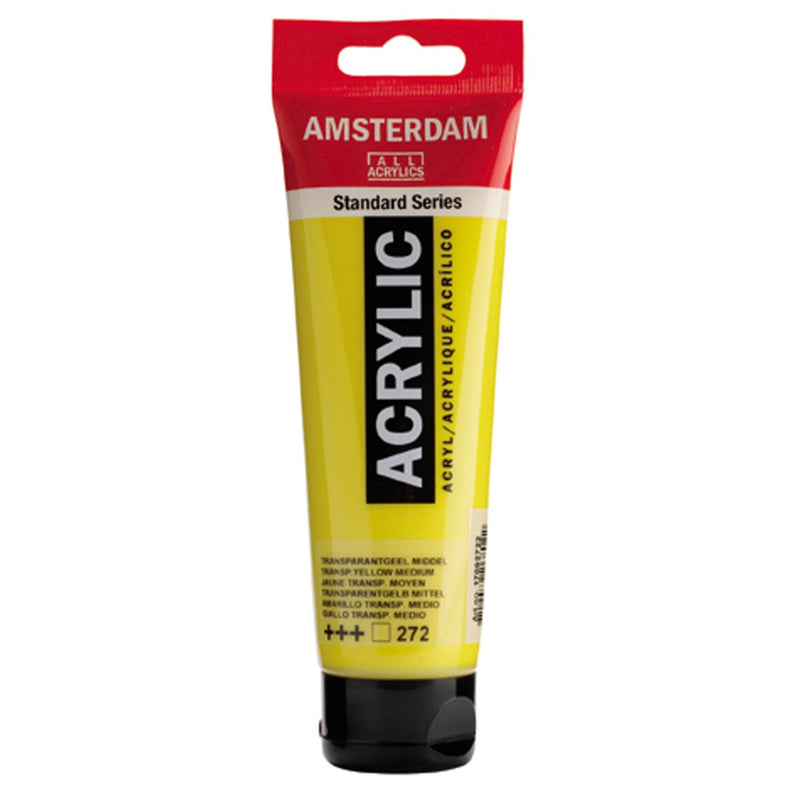Amsterdam acrylverf - 120 ml - transparant geel middel 272