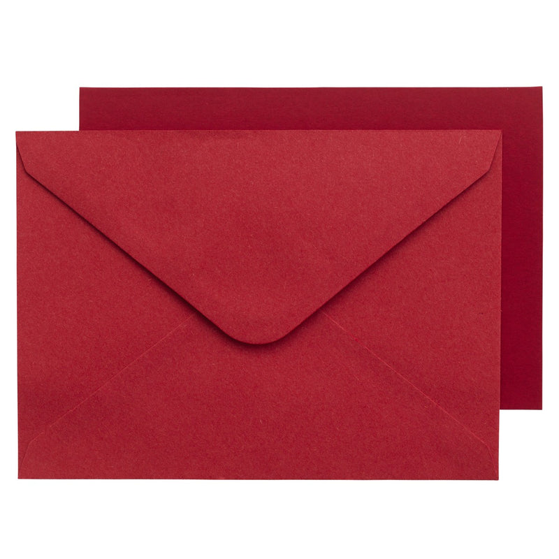 Kaartset basis 10x14,3 cm - rood 10 stuks