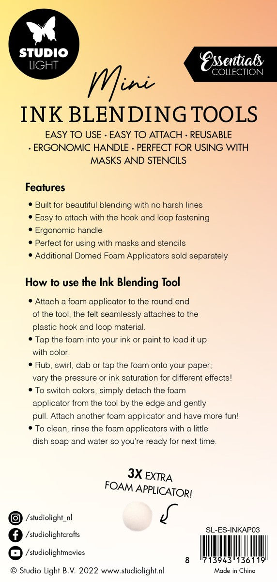 SL ink blending tool - 20 mm - 3 stuks