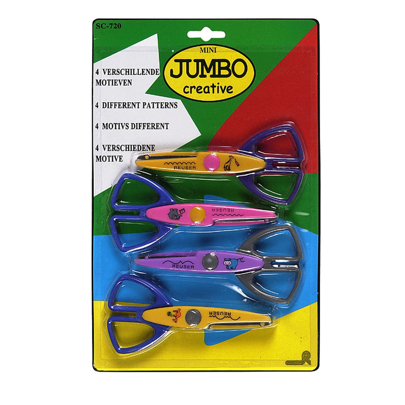 4-delige mini-jumbo motiefscharenset - 13 cm