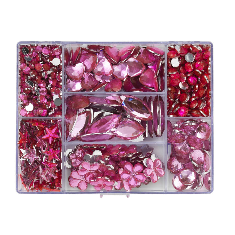 Strass stenen - roze mix